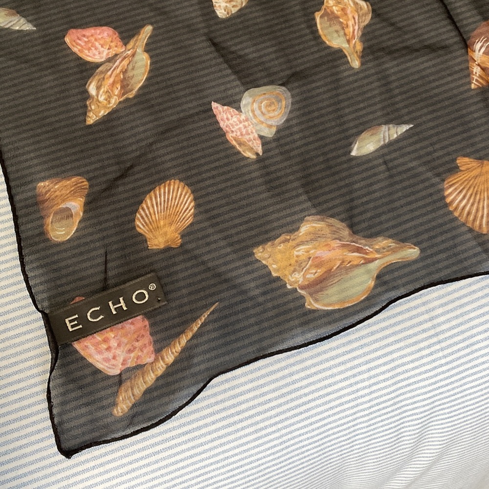 Sheer silk Square by ECHO Seashell Design